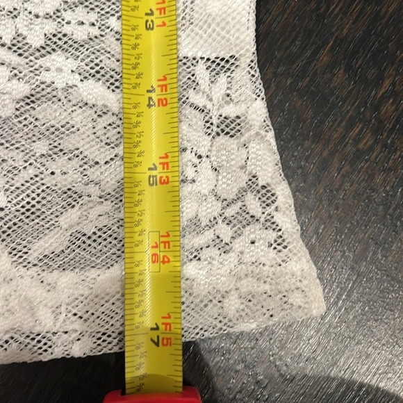 White Fox Word of Warning Lace Top - Picture 5 of 5